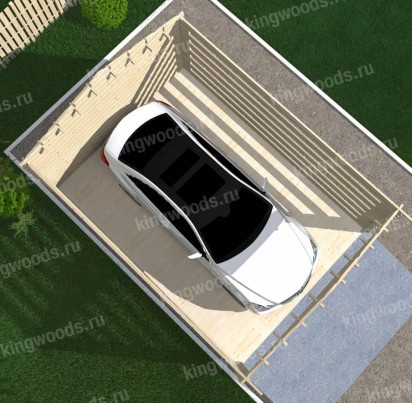 Навес для авто "АЛЕН" 5800х4800 мм