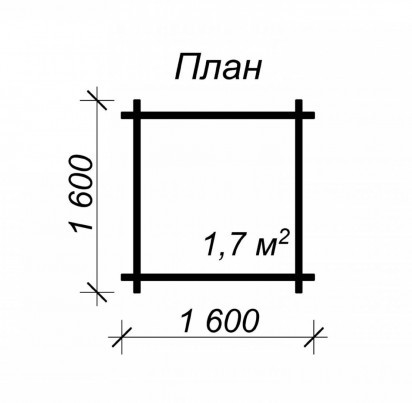 Хозблок "Колодец" 1600х1600 мм